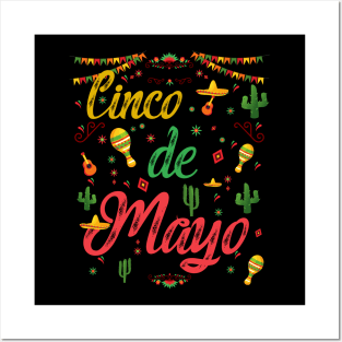 Fiesta Cinco De Mayo 5 De Mayo Mexico Posters and Art